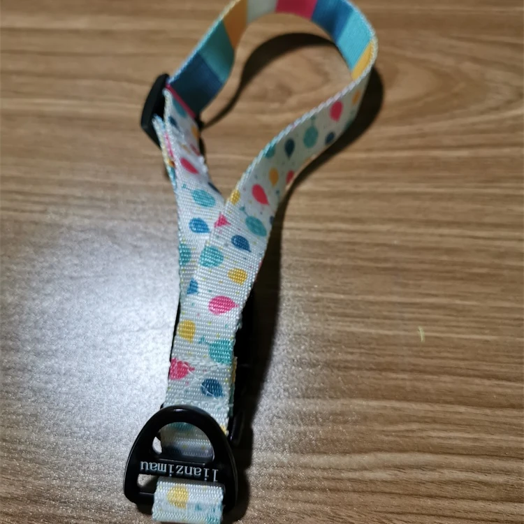 
lianzimau Promotional Colorful Popular Personalized Custom Soft Small Nylon Pet Dog Collars And Leads 