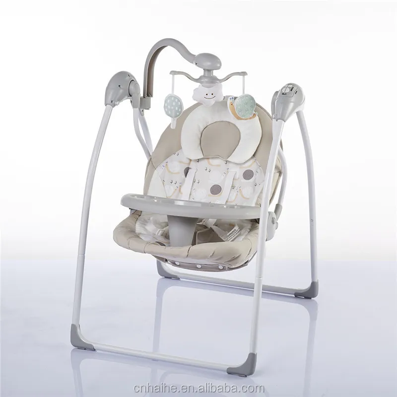 New Baby Automatic Cradle Swing, Electric Baby Swing Colorful Baby Swing