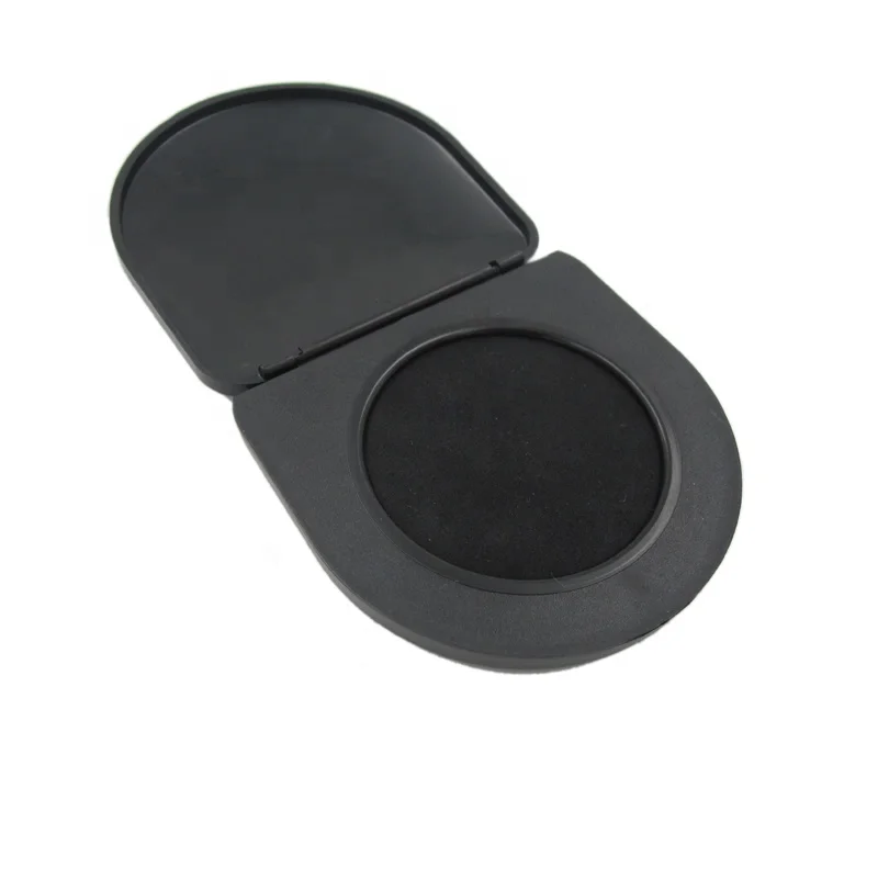 Portable size professional black fingerprint stamp pad thumb print pad