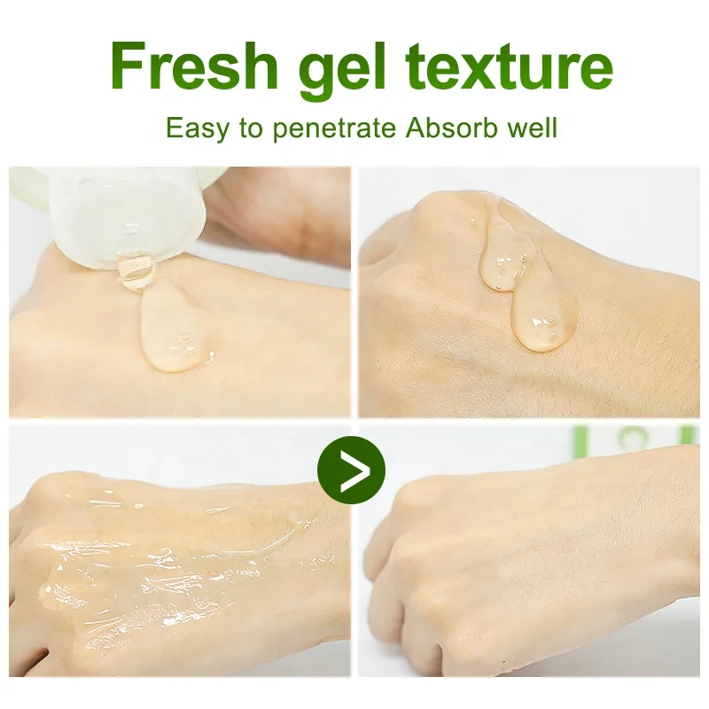 Best Private label Custom Korean 300ml Aloevera Gel Moisturizing Soothing 100% Pure Natural Organic Aloe Vera Gel