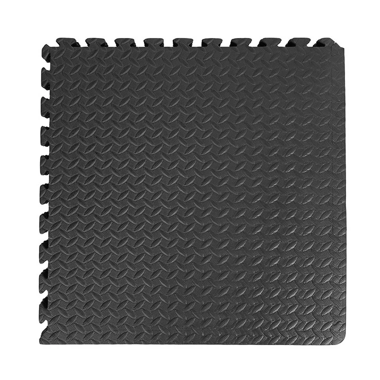 Gym Floor Mat Splicing Mats Patchwork Rugs Thicken Shock 12pcs 30*30cm EVA Leaf Grain Floor Mats for Gym Fitness Room Workouts