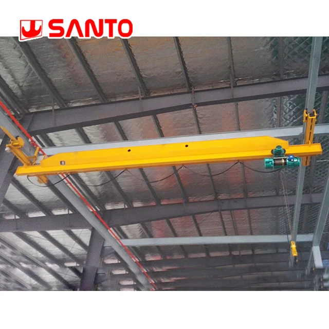 Workshop lifting equipment monorail overhead crane traveling crane with crane warning light