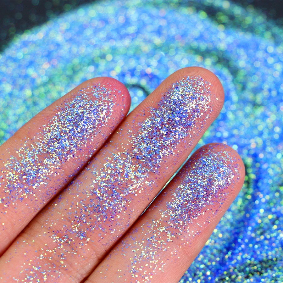 Polyester Holographic Mixed Size Glitter For Nail Art And Glitter Resin Tumblers Peacock Glitter