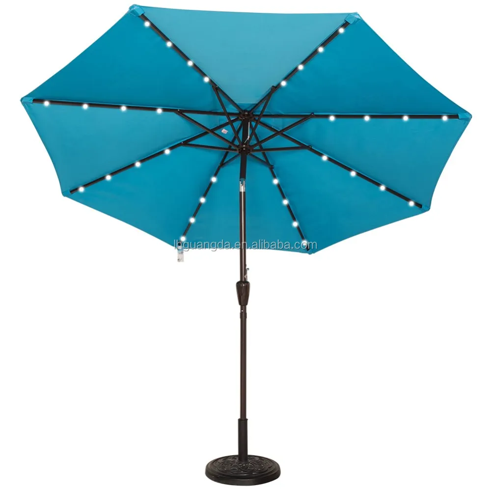 outdoor furniture  patio LED  market umbrella  24  light umbrella