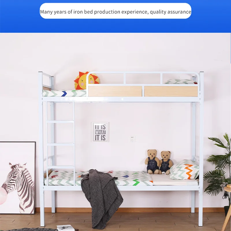 Hot selling product OEM ODM customized steel double bed single size adult double layer iron bunk beds for hostels