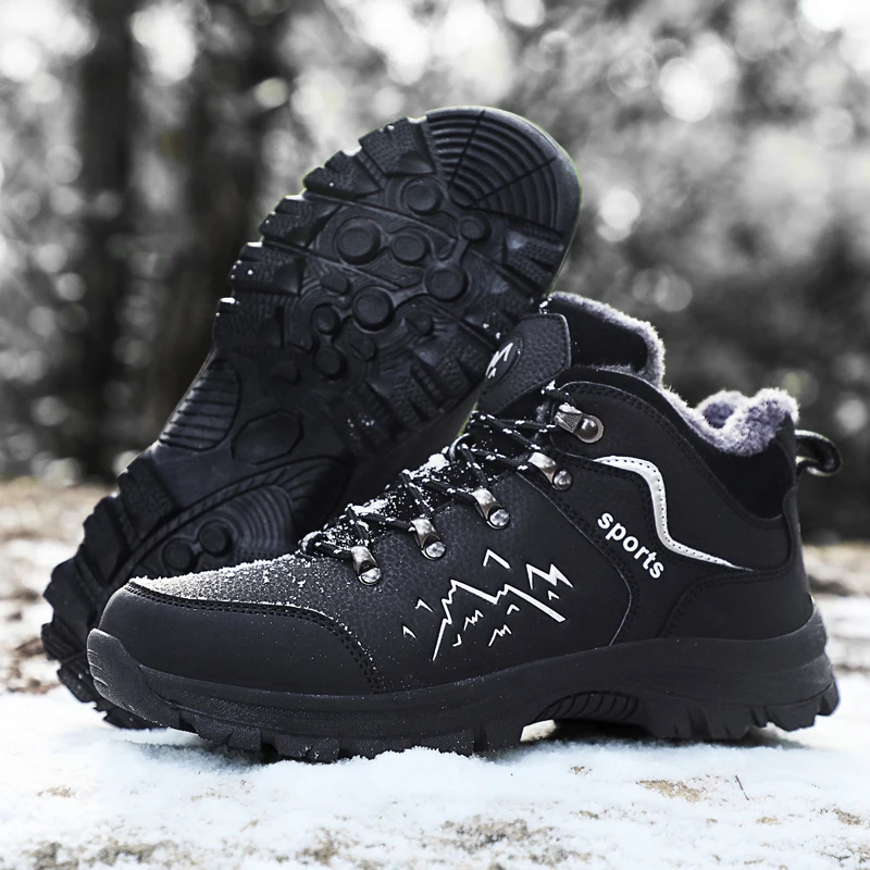 New Arrival Hiking Shoes Mountain Sport Shoes Wholesale for Comfortable Waterproof Men Winter Snow Hiking Boots Shoes
