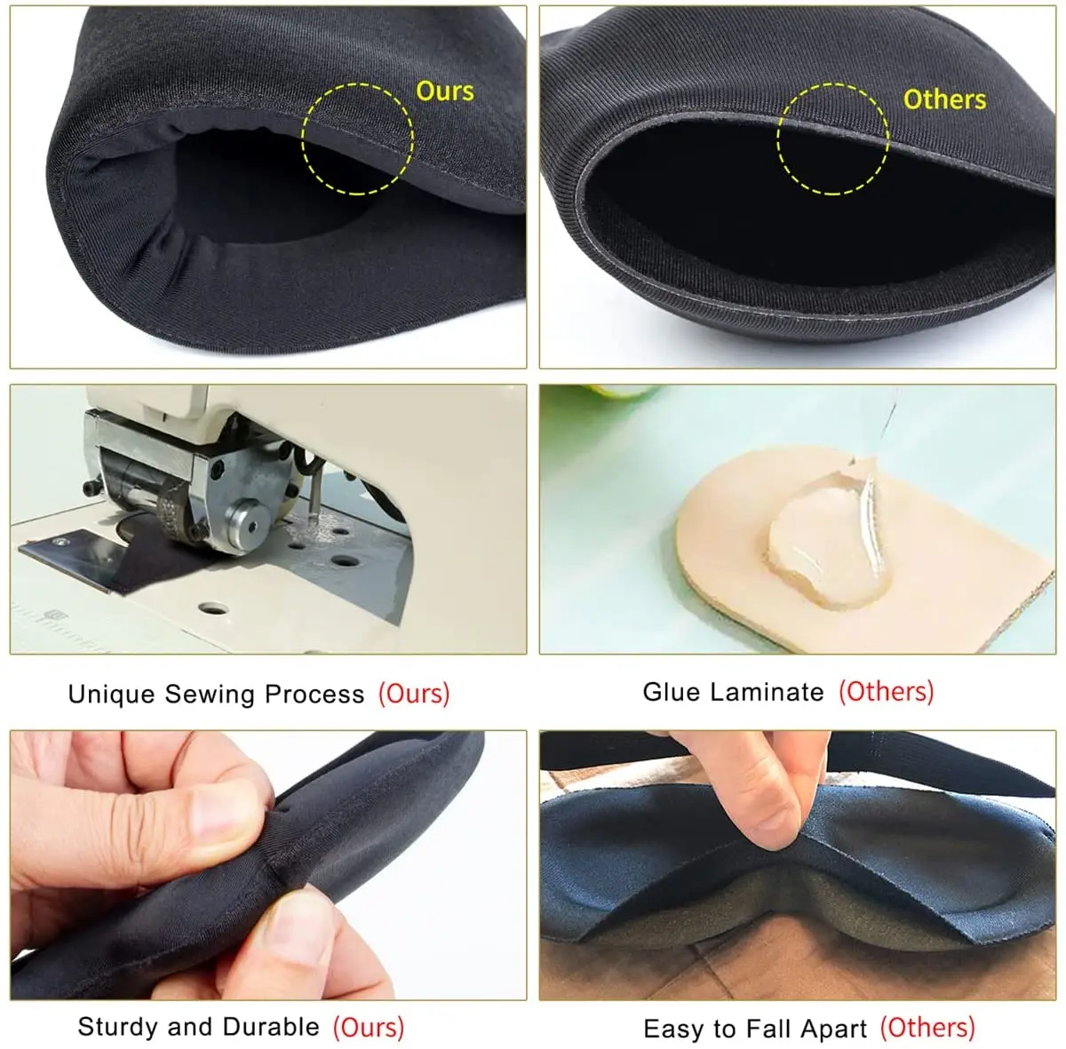 Sleeping Eye Cover Travel Music Headsets with Microphone Handsfree, Sleep Headphones for Side Sleepers Gift for Men Women