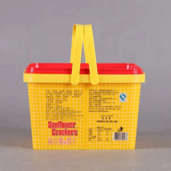 4 liter New Printed Square Food Storage Plastic Container