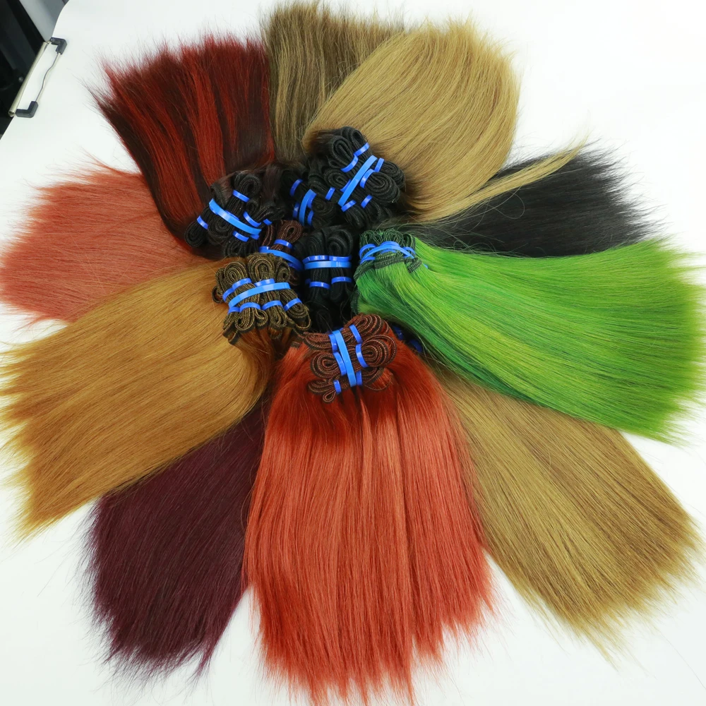 Double Drawn Fumi Color Hair Straight 100% Original Human Hair Weave