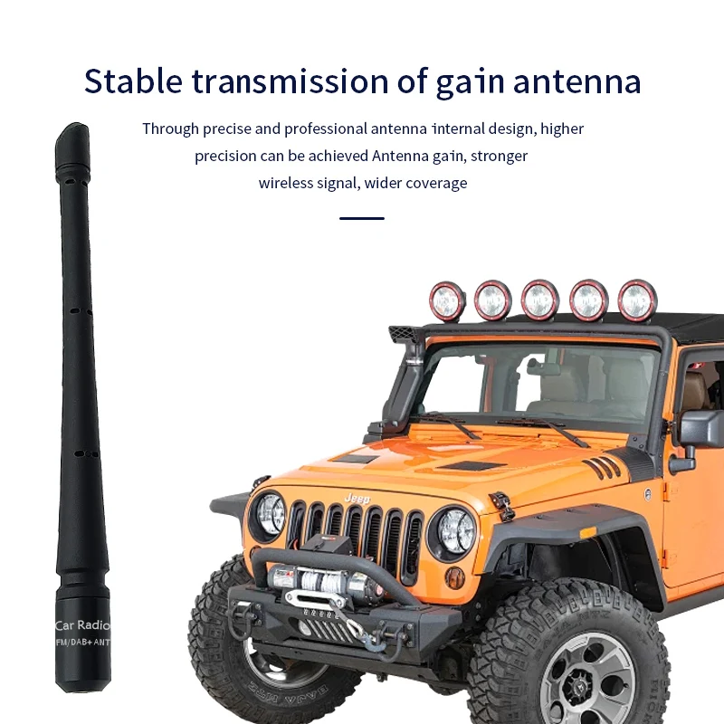 General Motors Roof Radio Short Antenna Pole High Gain Signal Reception Stable Sheath Made of High Quality Rubber