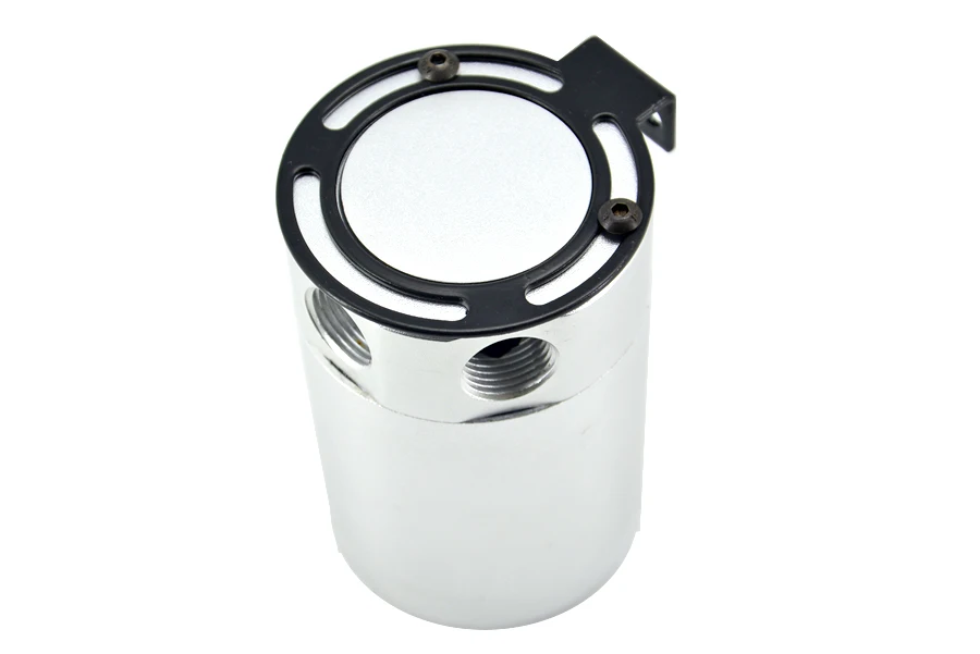 Aluminum Baffled Car Oil Catch Can Tank Separator 3-Port Air-Oil Separator Car accessories