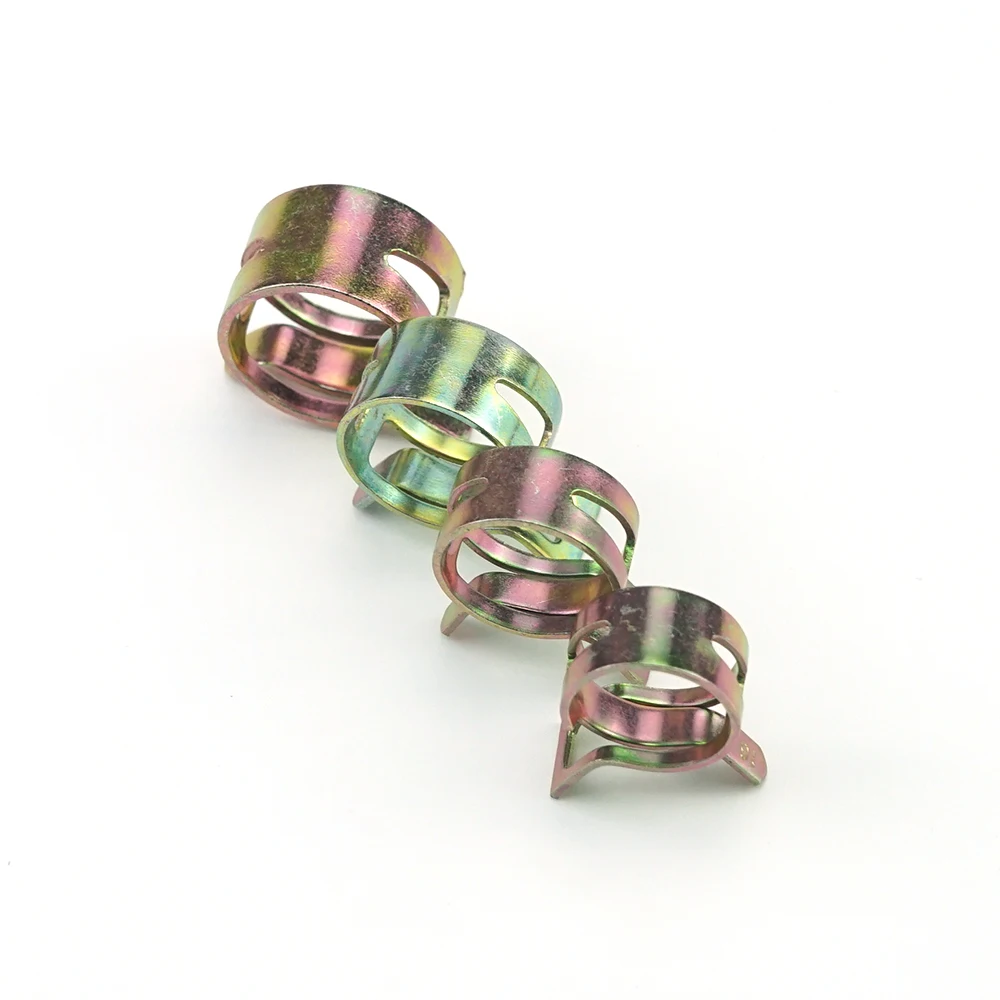 Whole Sale Spring Band Hose Clamps Color Zinc  Silicone Vacuum Hose Action Pipe Clamp