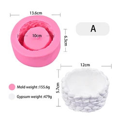 Wholesale Flower Pot Silicone Mold DIY Clay Succulent Plants Concrete Planter Vase Gypsum Cement Molds Candle Holder Mould