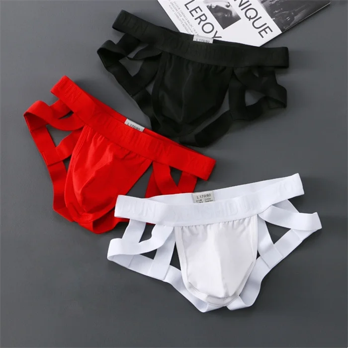 Male sexy thongs low rise g-string briefs bulge pouch underwear for sexy men