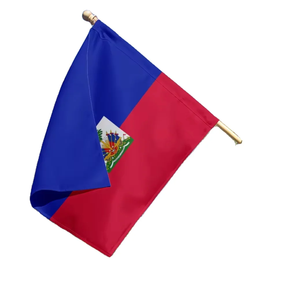 Factory New Promotion  wholesale 3x5ft printed haitian flag 90x150 cm haitian national flag