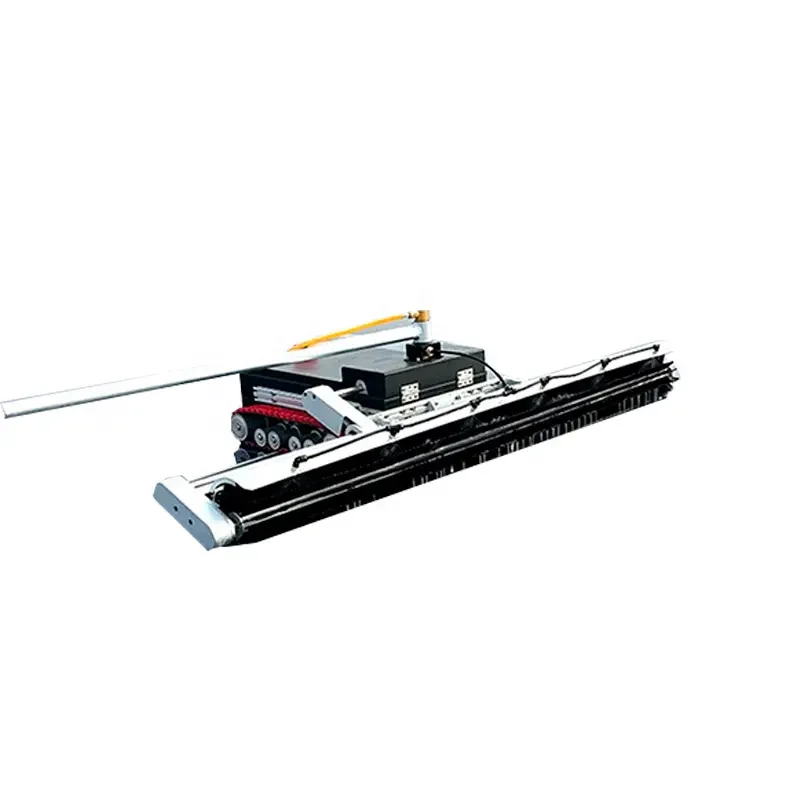 2023 Best Quality Solar panel cleaning rotating brush equipment machine automatic solar panel cleaning robot for sale