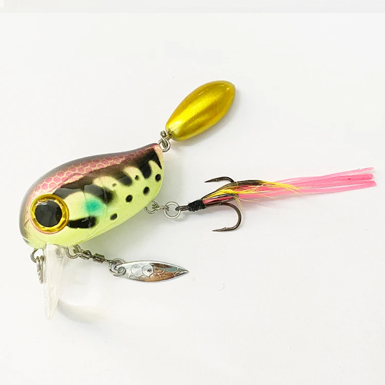 Topwater Lure SA40 CRANK 40mm+20mm  8g 10 Colors Floating Lure Bass Pike Wobblers Crankbait