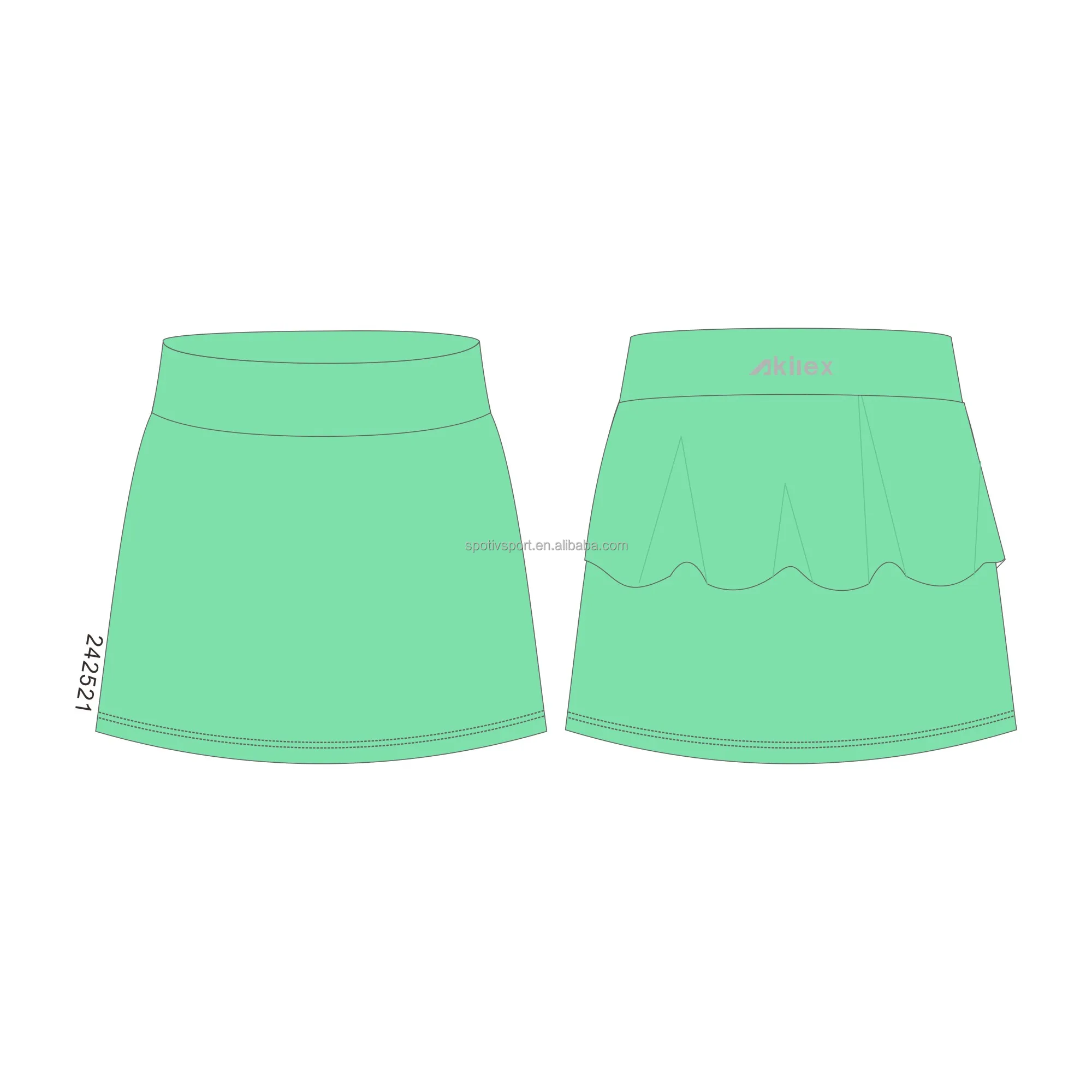 ODM High Quality OEM Pickleball Shirt Skirt Custom Made Pickleball Print Skirt Female