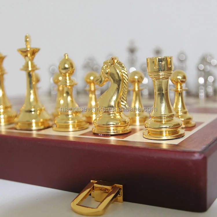 Spot Express  luxurious chess chess sets for adults small wooden chess and checkers metal