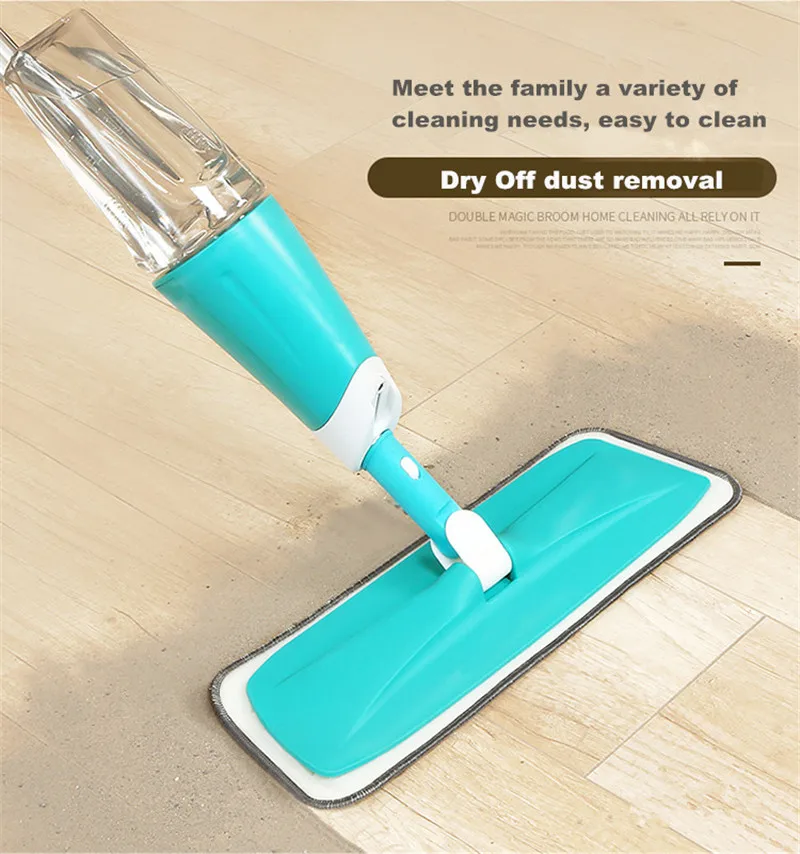 Spray cleaning mop Microfiber flat mop Household floor cleaning mop as seen on TV