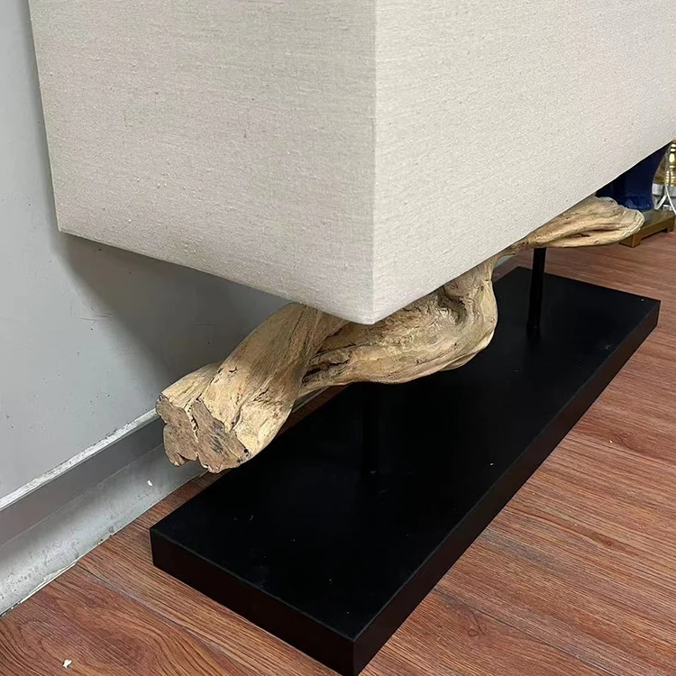 home decorative antique bedroom living room retro vintage bedside birch wood color table lamps