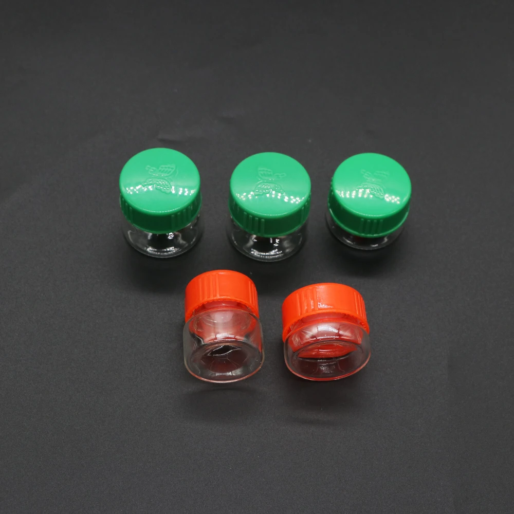 100Pcs 5ml Mini Glass Bottles with Aluminum Screw Caps Small Vials Metal Lids Tiny Jars Containers for DIY Art Craft Storage