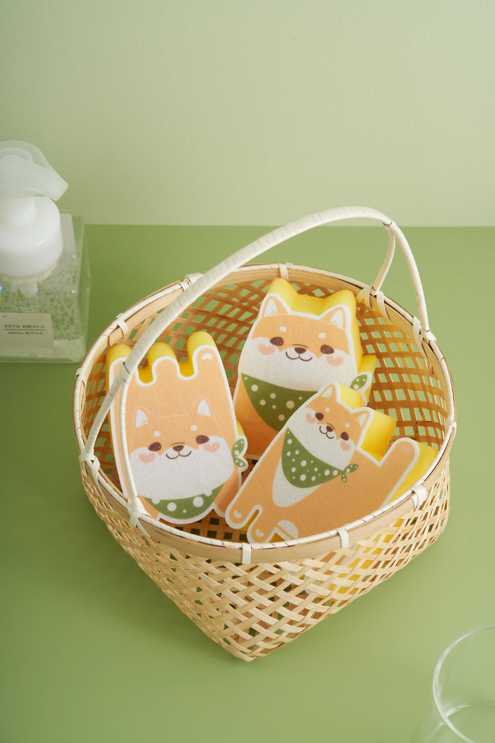 SIYUE Wholesale High Density Dish Washing Nano Wood Pulp Lovely Clean Sponge Magic Natural Cellulose Clean Scrub Sponge 3407