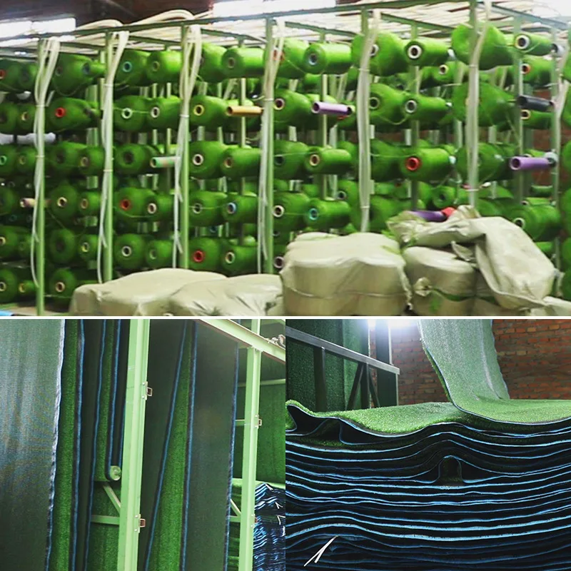 Factory Directly High Quality Artificial Turf Grass Tiles Price for Football Lawn Garden and Sports Flooring Yellow Green Red