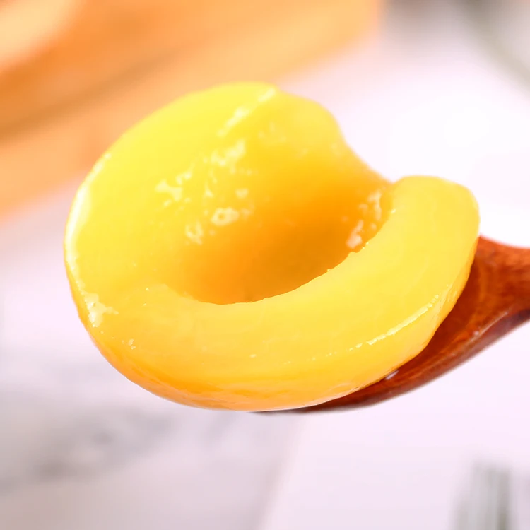 425 г консервированных половинок персика консервированный желтый персик в сиропе западные десерты и напитки материалы