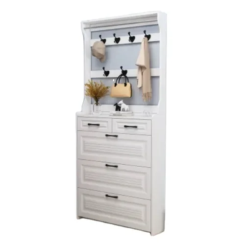 nordic high quality cheapest ultra thin collapsible dump shoe rack cabinet with hangers