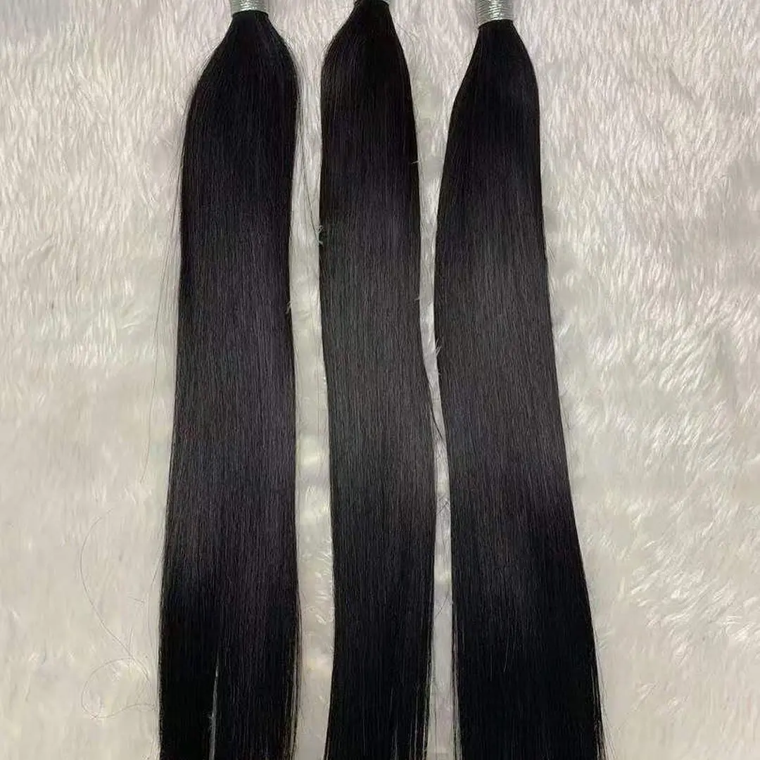 Natural Color Hair Bundles 100% Human Straight Bundles Wholesale Vendor