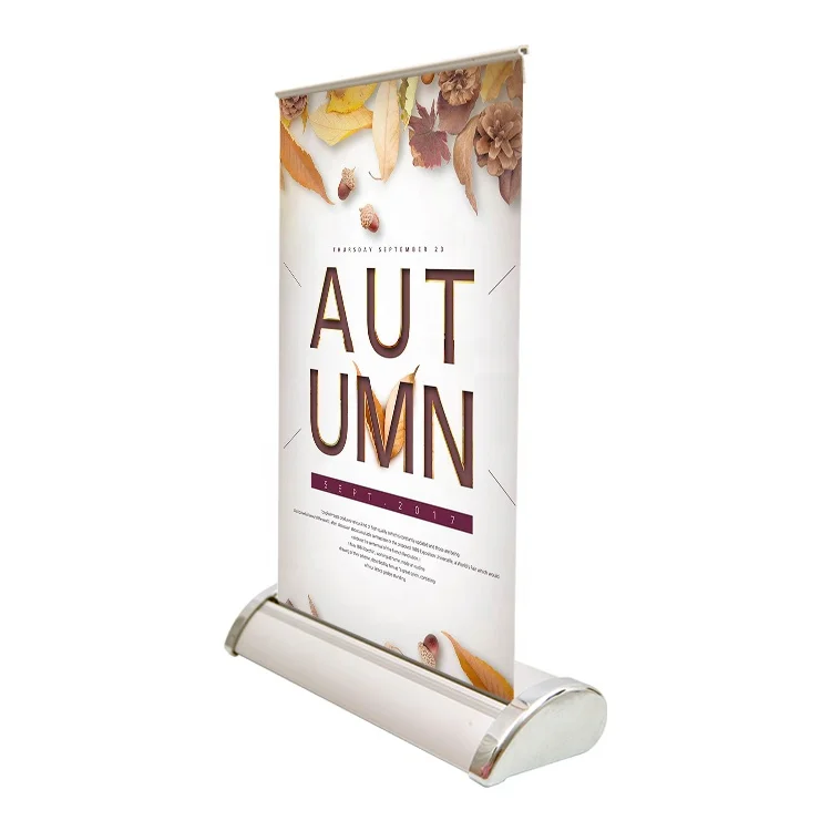 A3 A4 Алюминиевый мини-стенд для баннеров на заказ, настольный рулонный дисплей