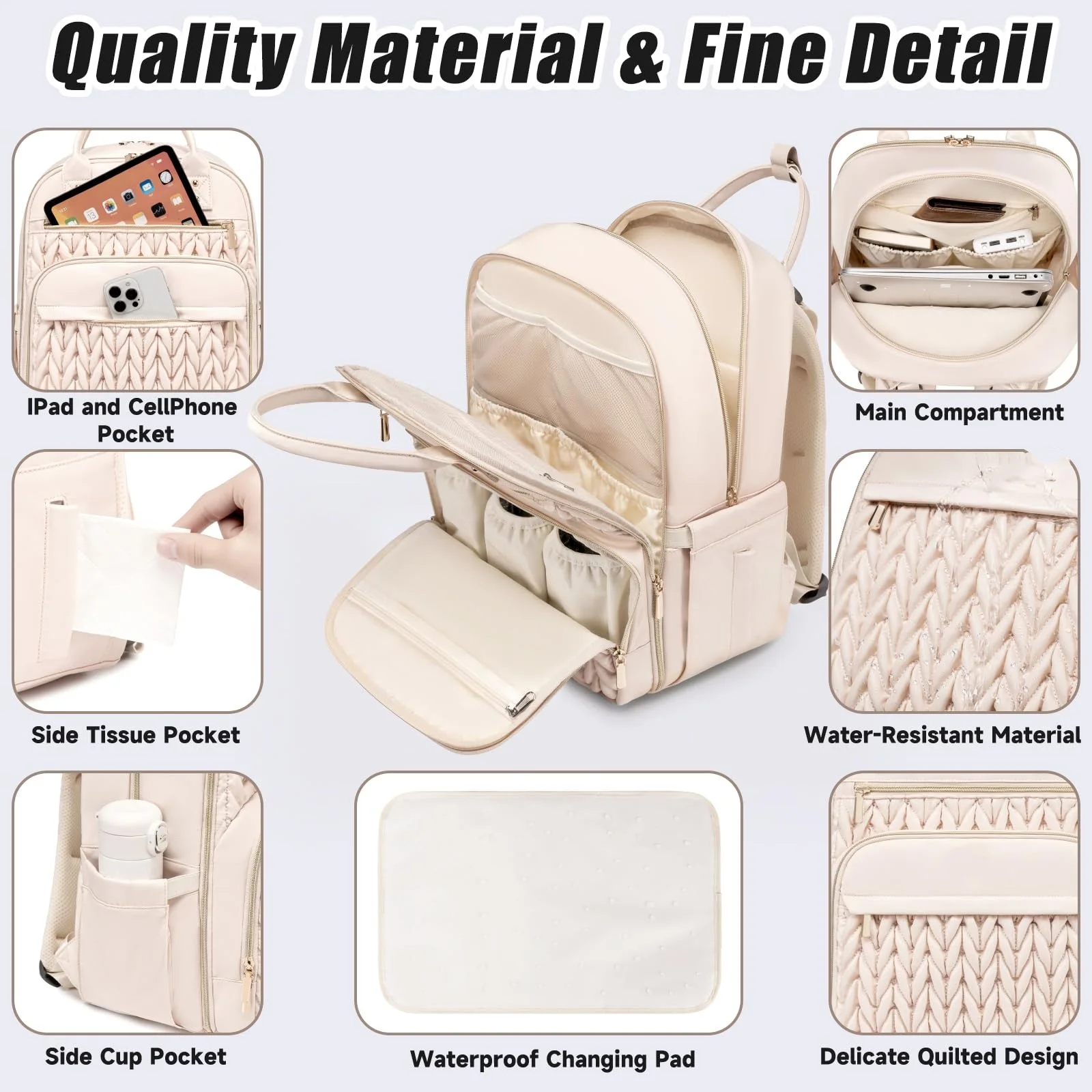 Portable Folding Mosquito Net Crib Mommy Bag Multi-functional Portable Large-capacity Leisure Shoulder Mother and Baby Bag