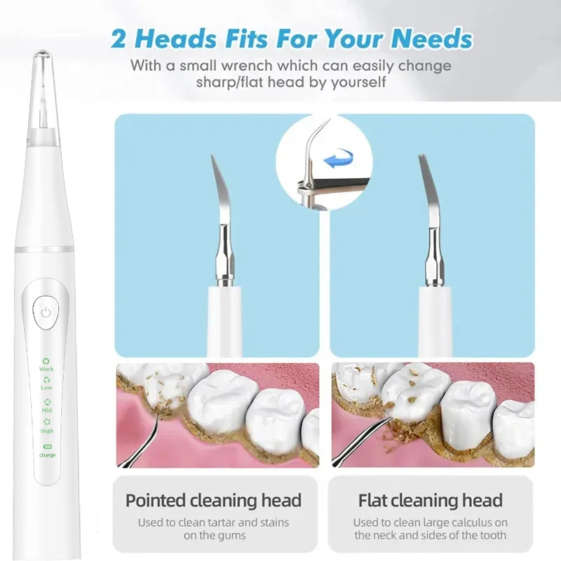 Professional Portable Sonic Tooth Cleaner Tartar Remover Teeth Whitening Led Teeth Cleaning Machine Ultrasonic Dental Scaler