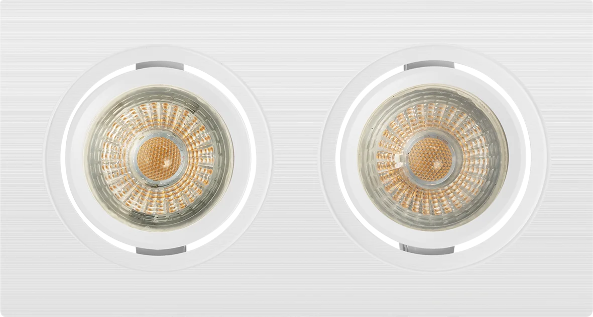 high performance double triple cob module  recessed led light mr16 frame
