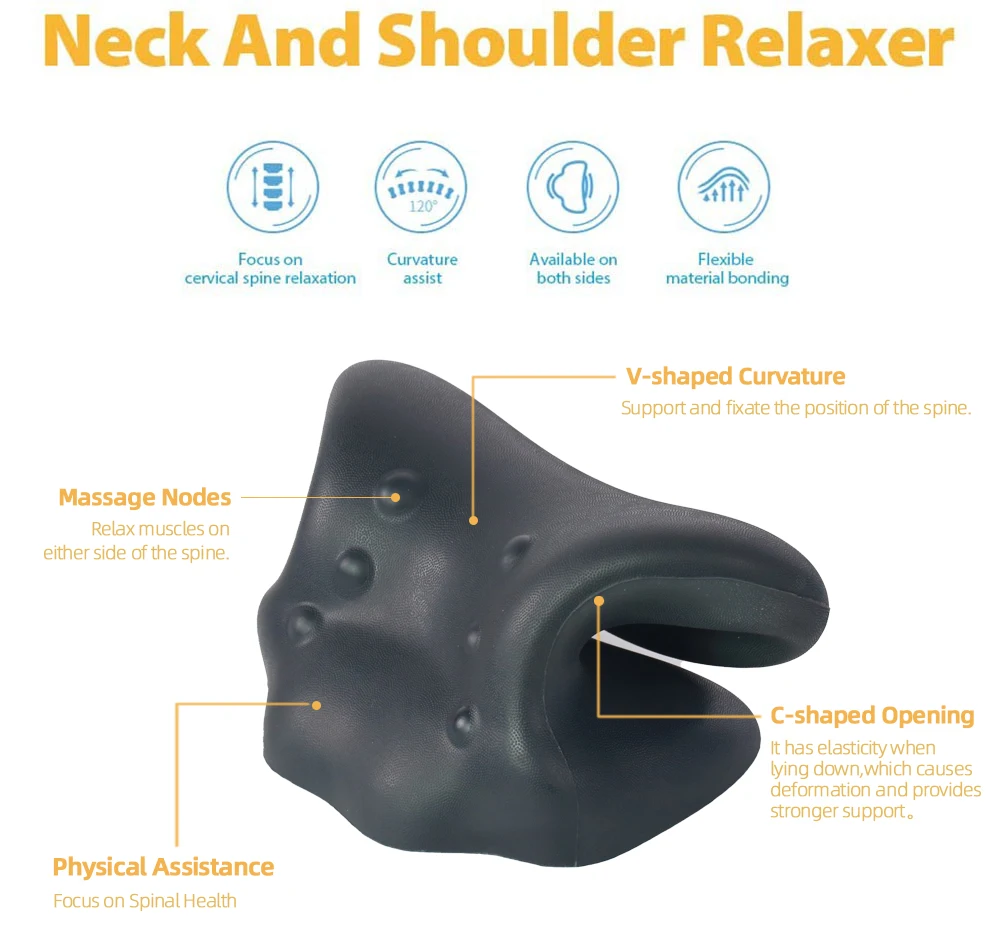 OEM Customized Anti Fatigue Massage Traction Pillow Cervical Alignment Chiropractic Pillows//