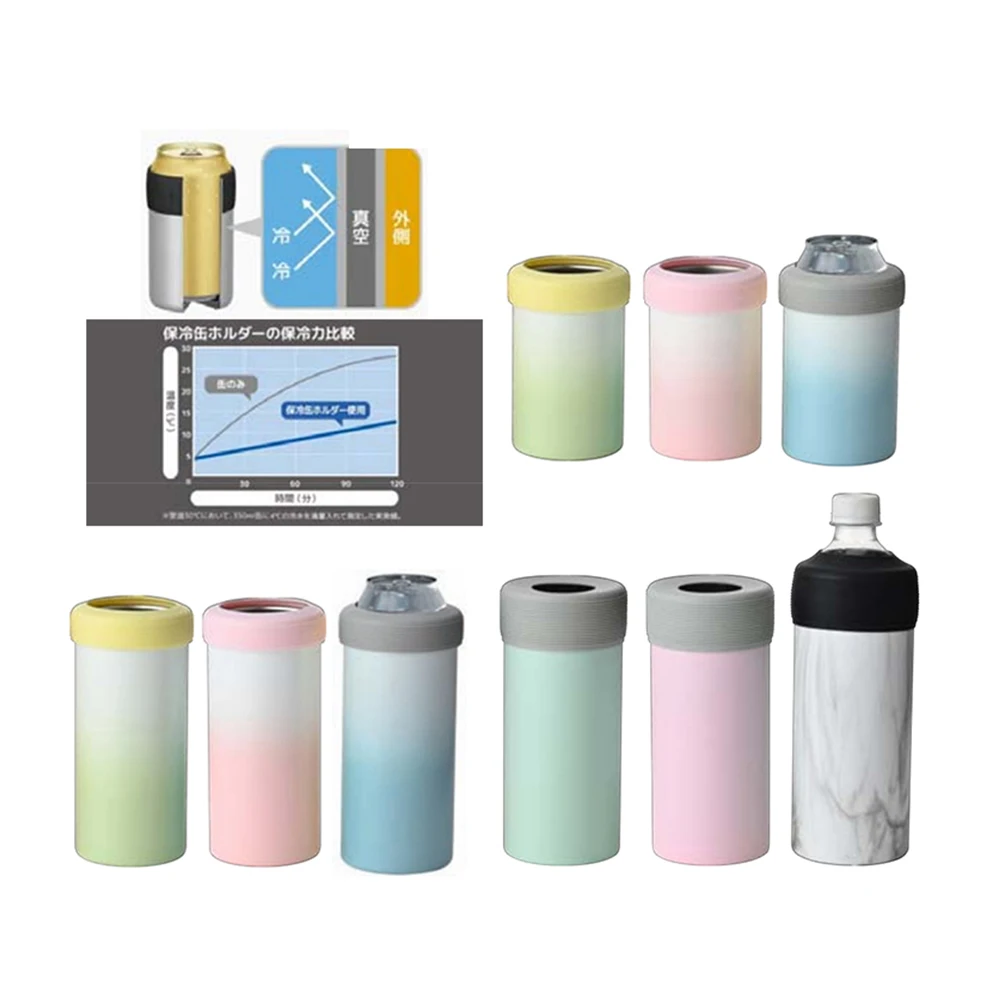 Hacso Stainless Steel Beer Can Cooler Double Wall Vacuum Insulated Keep Cold 350ml 500ml Ramblers Tumbler Supplier