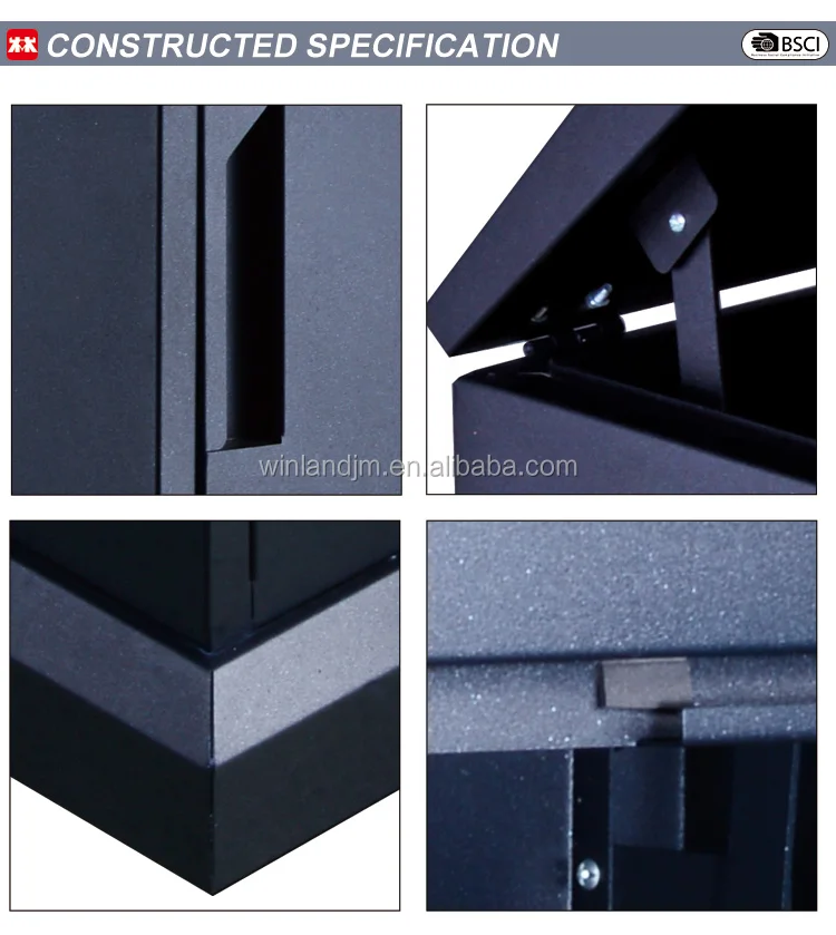 Large Capacity Parcel Delivery Box For Porch Outdoor Parcel Box Drop Delivery Metal Mailbox