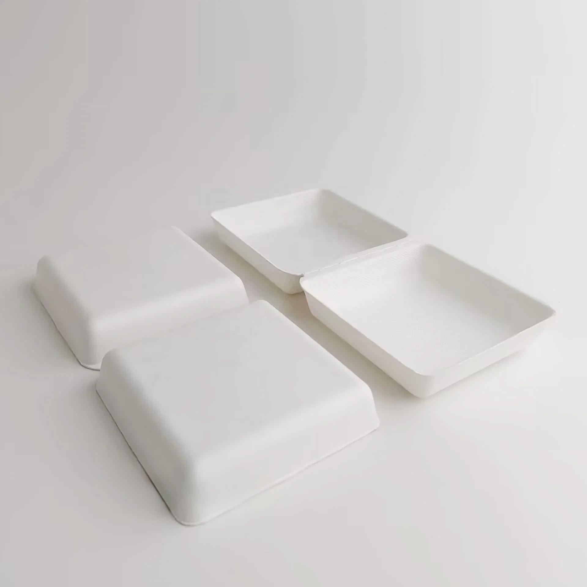 Factory Wholesale Luxury Biodegradable Paper Pulp Packaging Boxes Eco-friendly Raw Material Clamshell Box