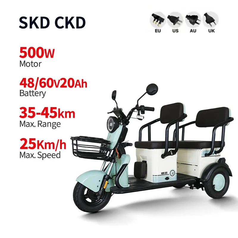 Modernfox Cheap Electric Tricycle And Tuk Scooters For Passenger Transportation