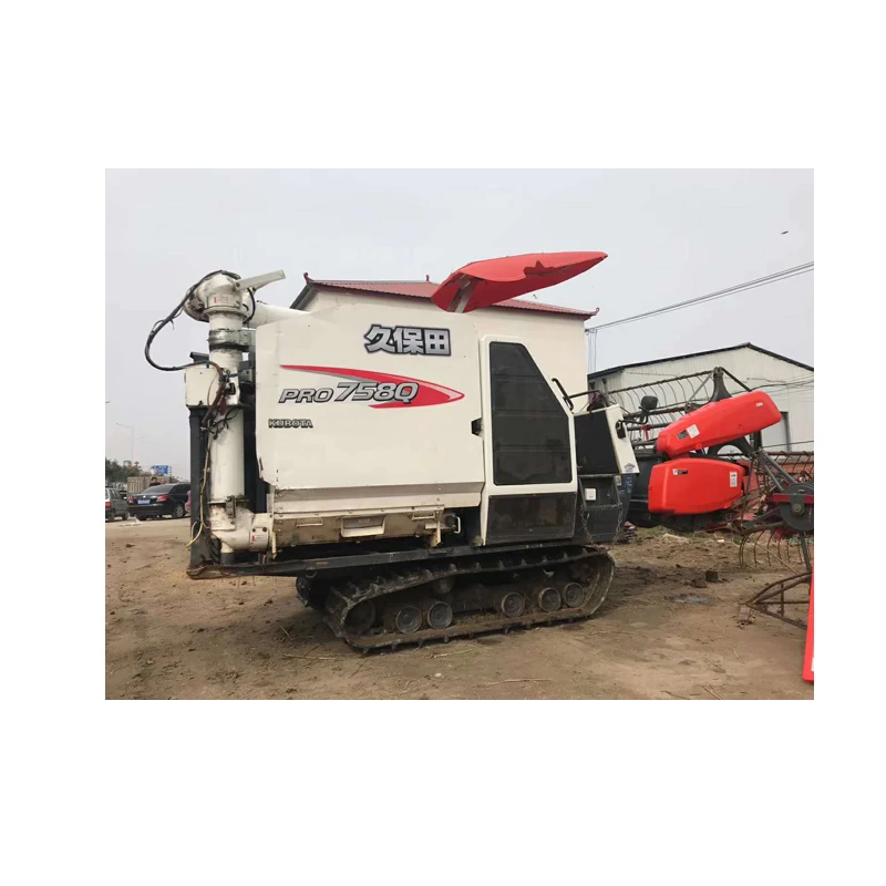
China Factory Kubota 758Q Combine Harvester in India 