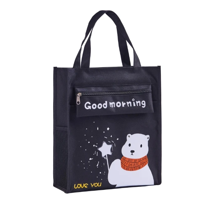 Custom Logo Shoulder Bag Simple Multifunctional Canvas Backpack Cotton Tote Bags