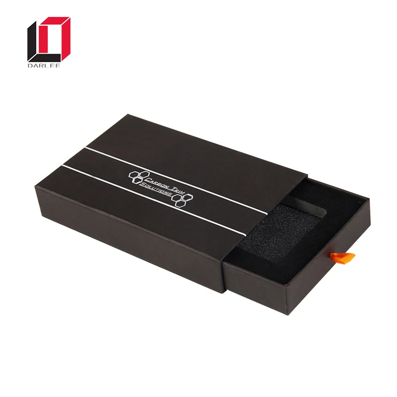 
Luxury wholesale slide open mobile phone cover packaging cellphone box with EVA insert 