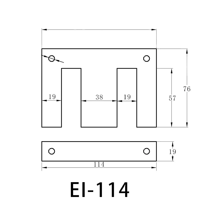 high quality 50w600 silicon steel coil silicon steel stator ei-114 lamination for power generator equipment EI114