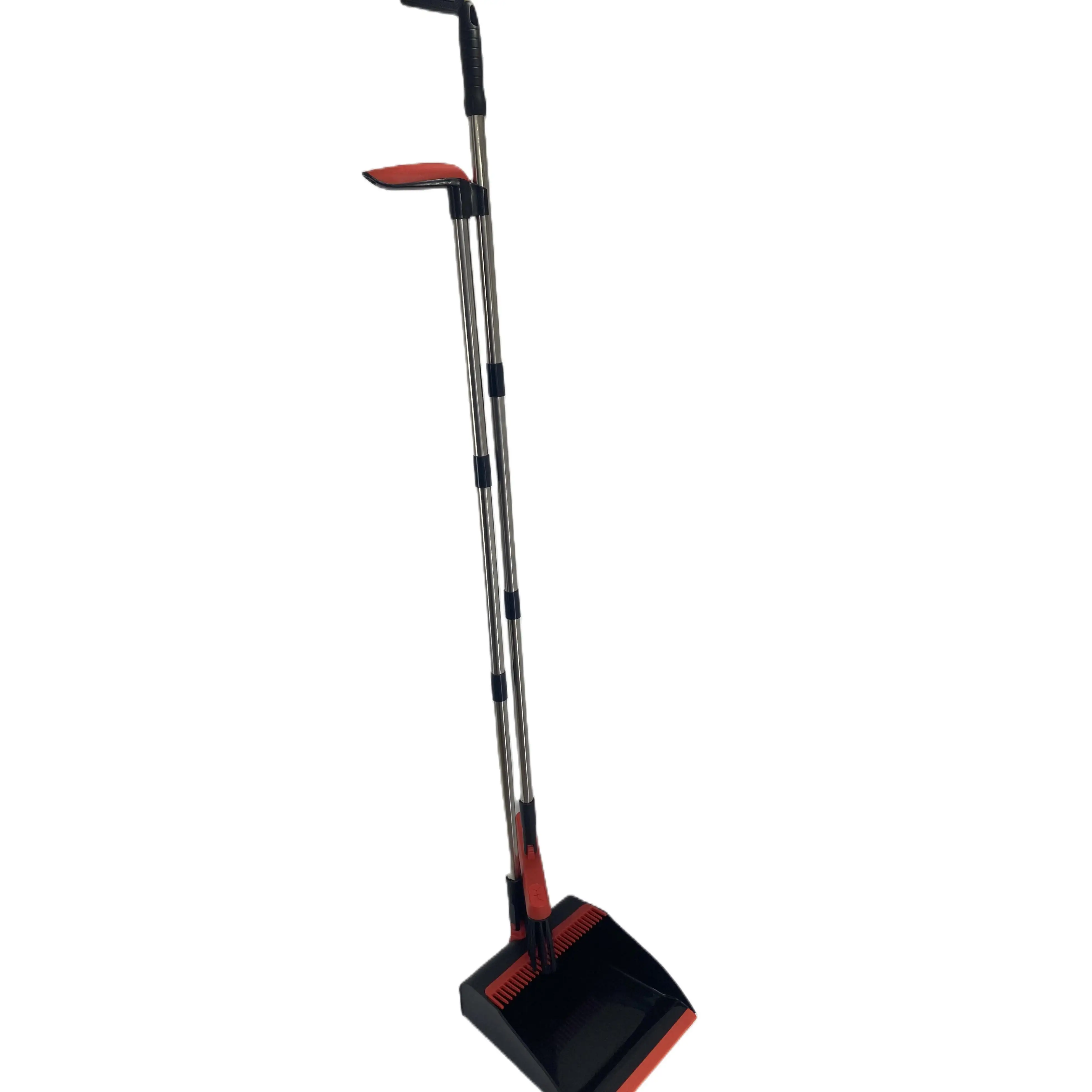 Manufacturer Durable Material 3 In 1 Sweeping Tooth Metal Plastic Broom and Dustpan Set