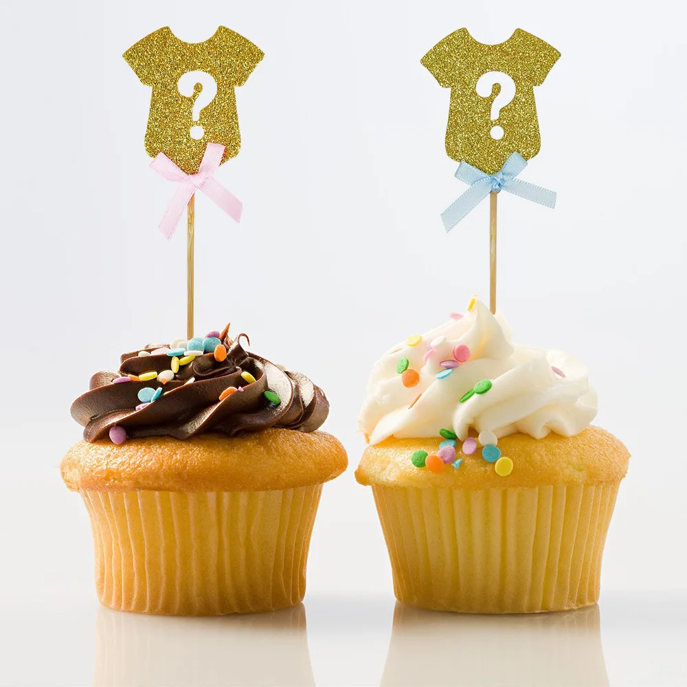 Heyha Baby Shower Decorations He or She Gender Reveal Cake Cupcake Toppers