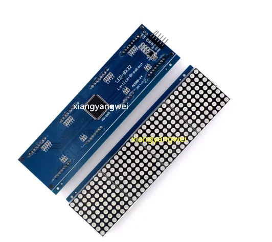 8X32 red dot matrix screen HT1632C Lattice-Breakout LED module with scanning