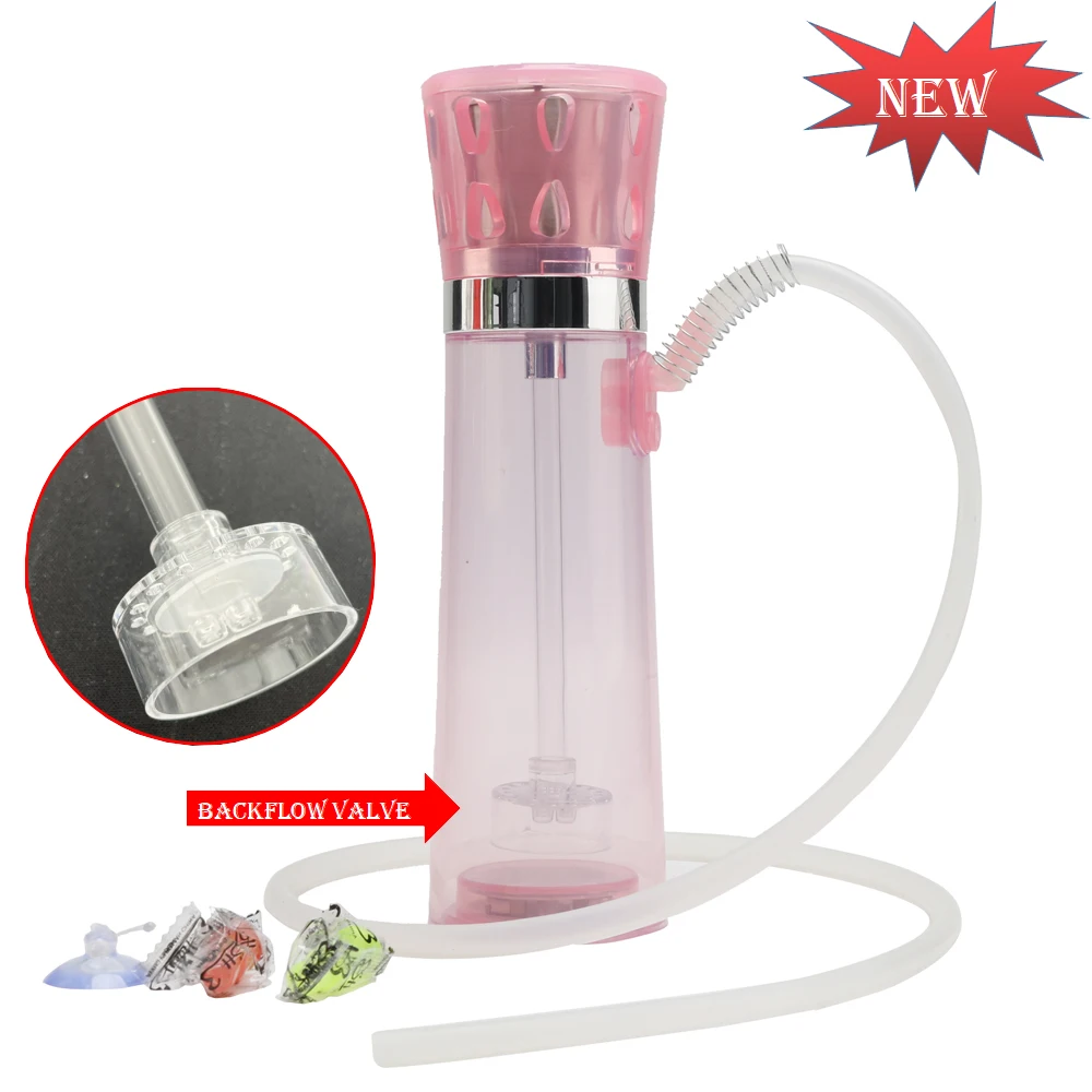 Wholesale LED nargile shisha portable hookah narguil sheesha car hookahs chicha thermal shroud hand shisha with led light