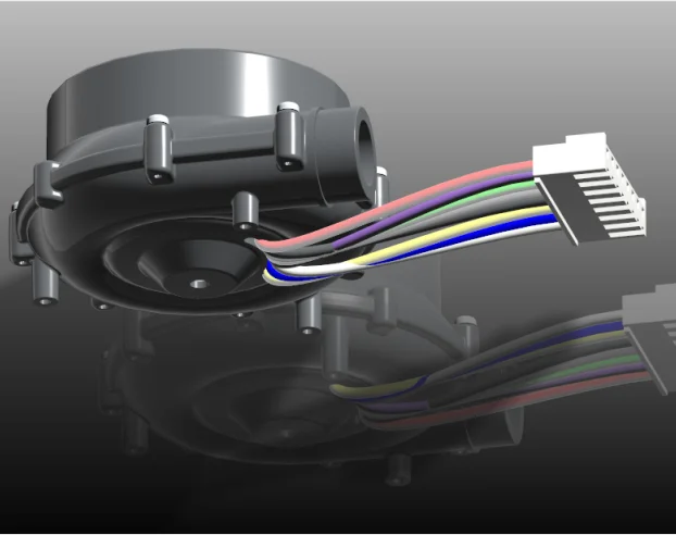 
60mm diameter 7kpa pressure WS7040 brushless turbo air blower for inflatables 