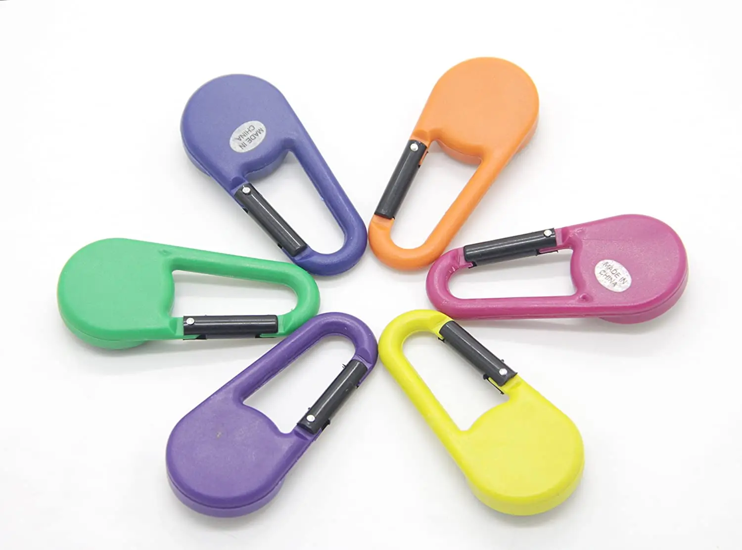 Portable Mini Compass Carabiner Quick Release Buckle Keychain Outdoor Travelling